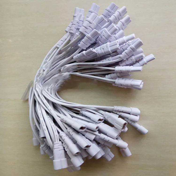 

10 шт. T5 светодиодная трубка двуглавый кабель OP трубка 2-контактный штекер и гнездо удлинитель 8-образный угловой шнур питания