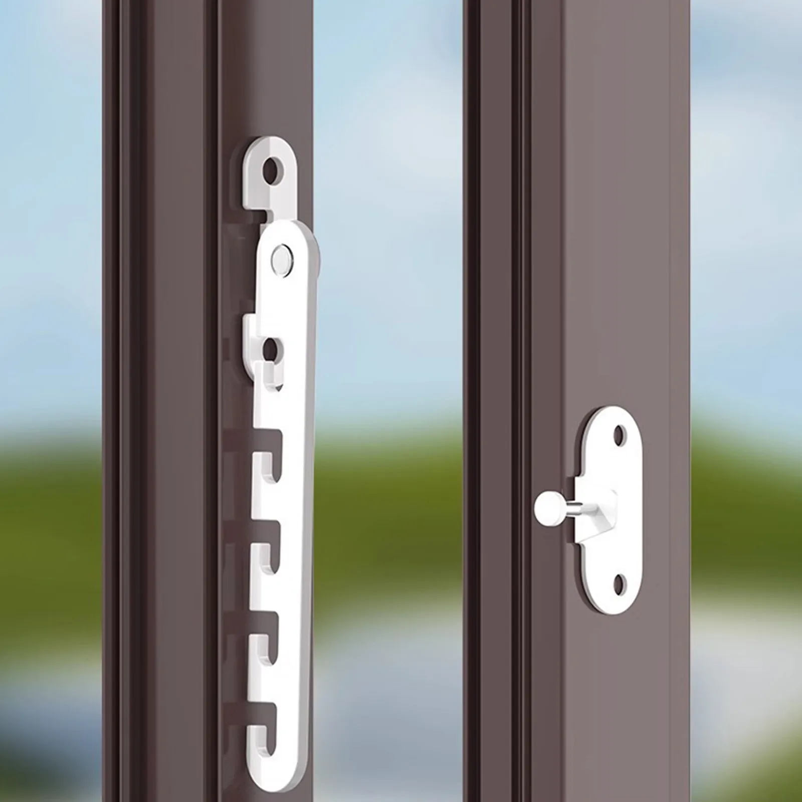 Adjustable Window Buckle Limiter Door And Window Support Fixture Falling Prevention Limiter Window Restrictor Safety Protection