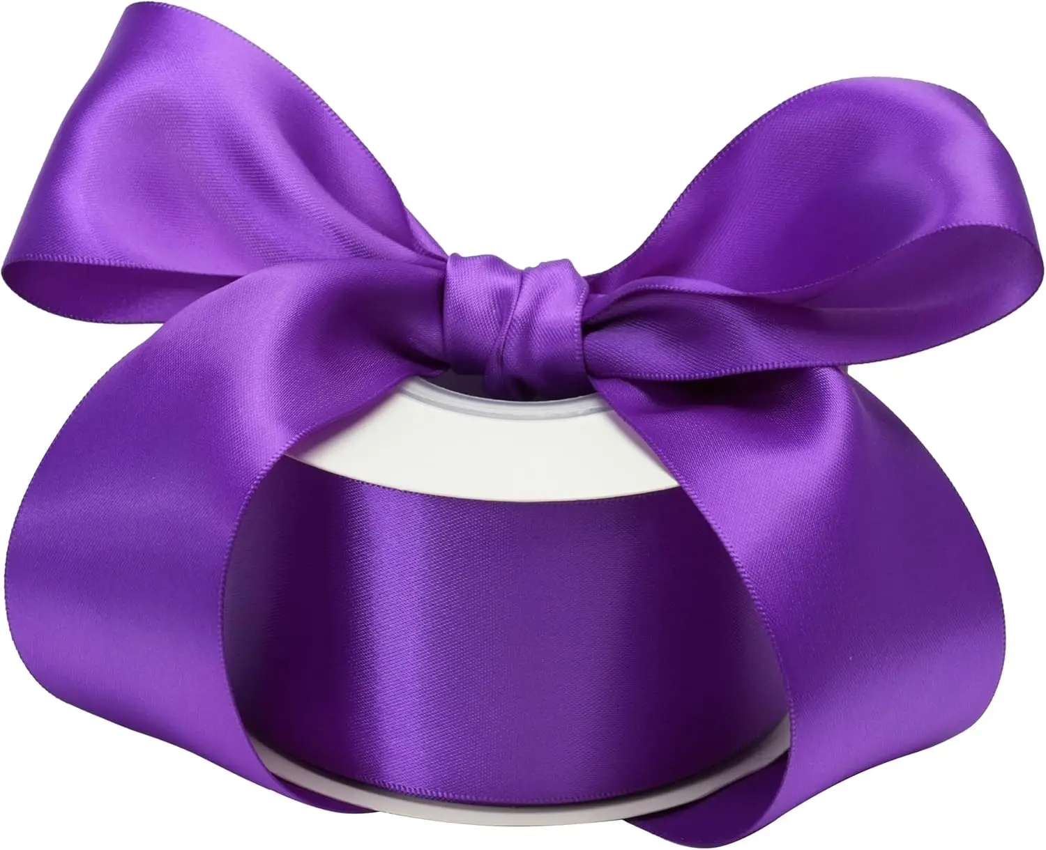 

Фиолетовая лента 2 дюйма, атласная лента с двойным лицом, толстая темно-фиолетовая лента для подарочной упаковки, свадебный декор, свадебный букет, вечеринка