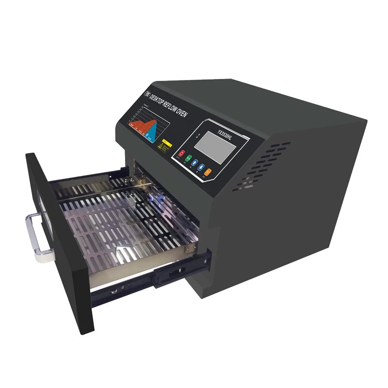 YX3530HL Desktop Reflow Oven 2400W 350x300mm Infrared Hot Air Smd Reflow Soldering For Smt Small Batch Production And Processing