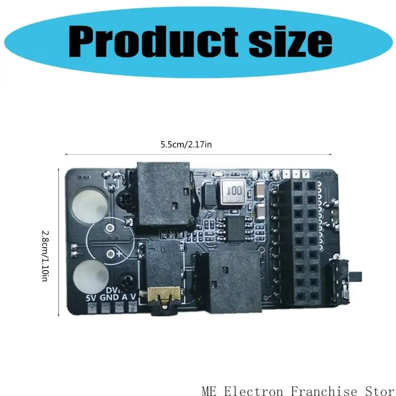 Advanced 5.8G RX Port Digital to Analogs Module for FPV Goggles Featuring Real Time Voltages Monitoring