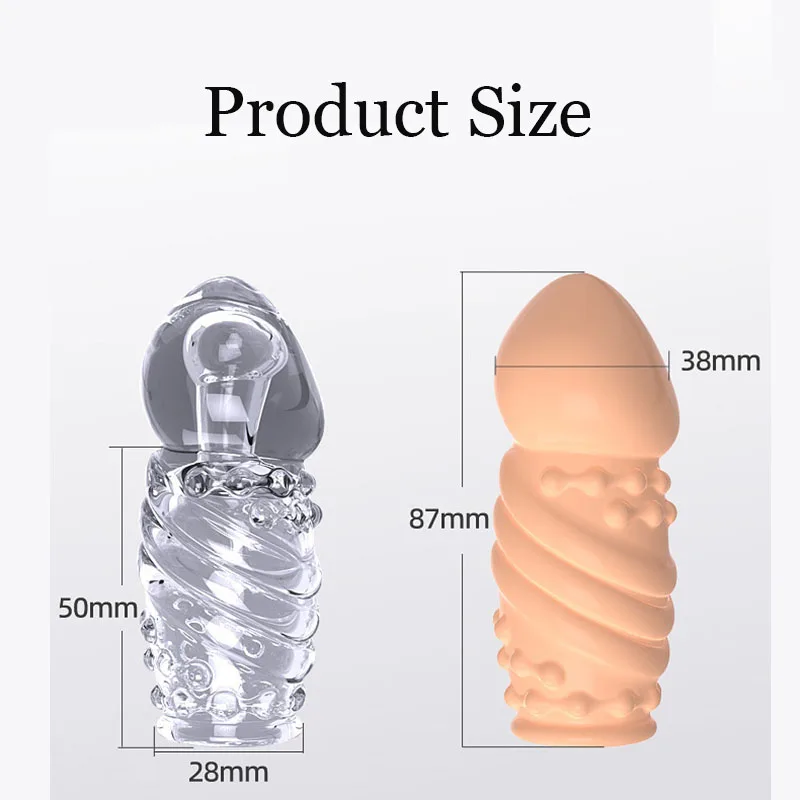 Newest Male Glans Penis Sleeve Extension Delay Ejaculation Reusable Condoms Foreskin Rings Sex Toys for Men Adults