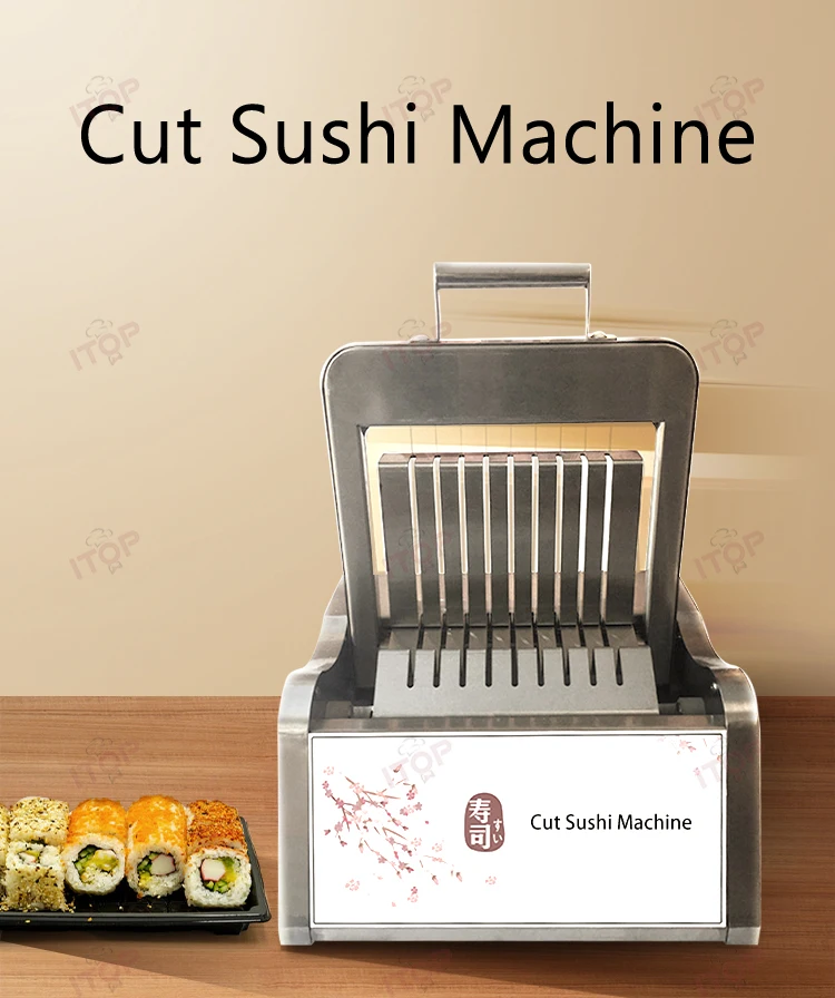 ITOP CSR-25 Cut Sushi Machine Food Grade Stainless Steel Sushi Forming Machine Sushi Slicer Thickness 22mm Food Processor