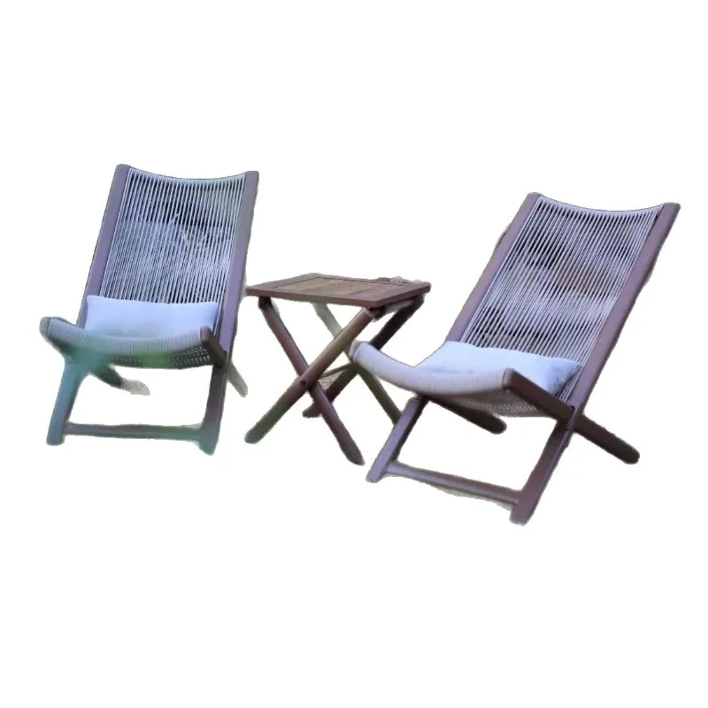 

Recliner outdoor balcony courtyard leisure chair backrest rattan chair