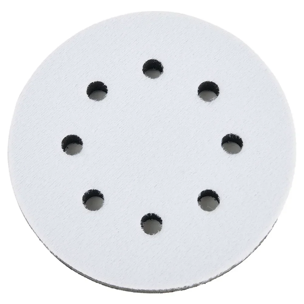 1 st 125mm 8 Gaten Interface Pad Klittenband Zachte Spons Kussen Buffer Pads Voor Schuurschijf Sander Pads