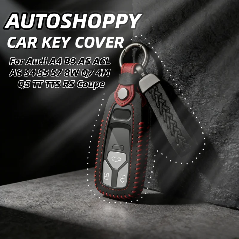 

Car Remote Key Cover Case Shell For Audi A4 B9 A5 A6L A6 S4 S5 S7 8W Q7 4M Q5 TT TTS RS Coupe Styling Accessories
