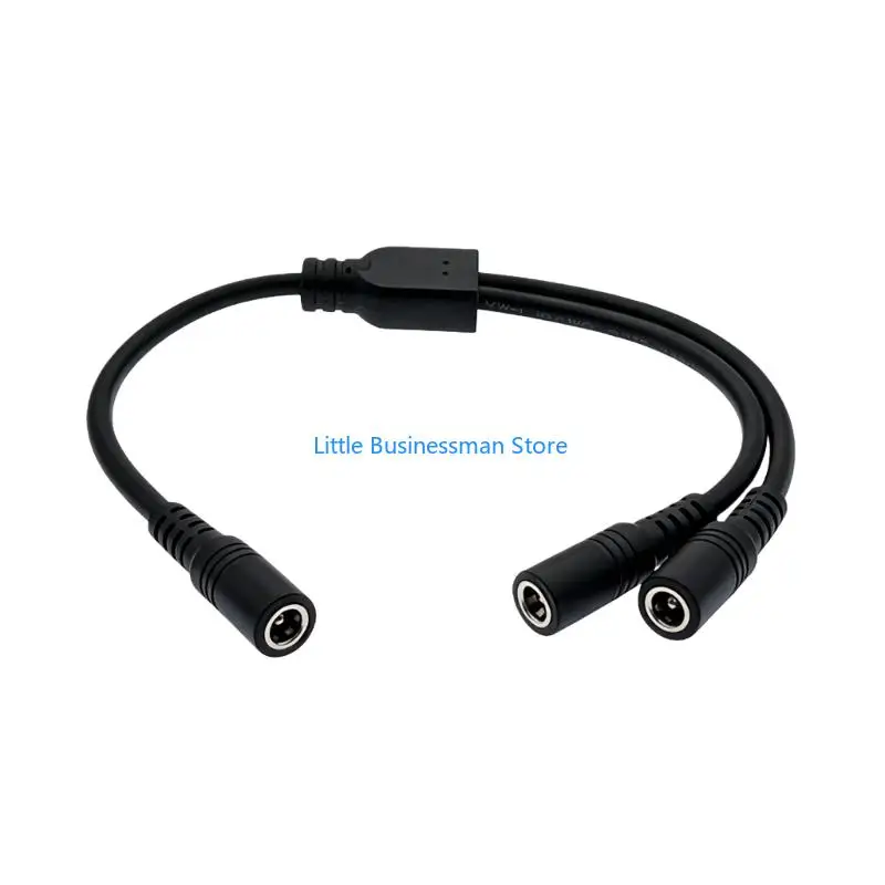 DC5525 Y Power Splitter Cable for Camera Power Sharing, Indoor Lighting, Electronics Projects, and Workshop Wiring Projects M76A