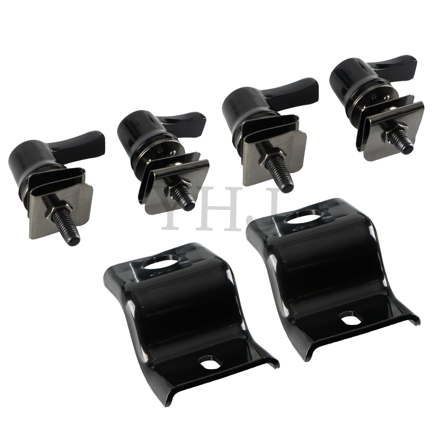 For Harley Touring Road King Street Glide 2009-2013 Motorcycle One Touch Upgrade Saddlebag Lever Lock Bolts Nuts Mounting Kit