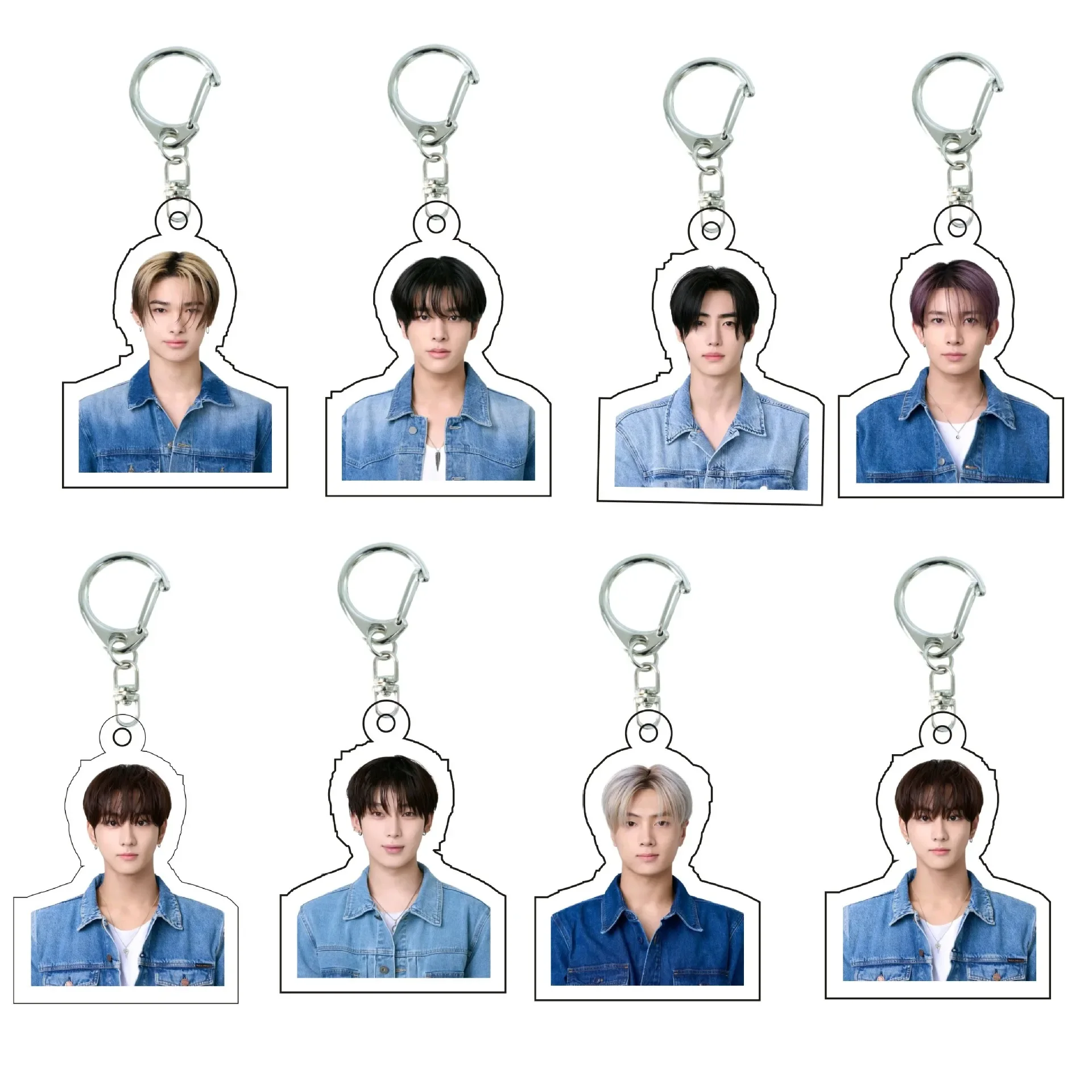 Korean Boy Band Member SUNGHOON NI-KI ID Photo 3rd Anniversary Commemorative Keychain Transparent Backpack Pendant Fans Gifts