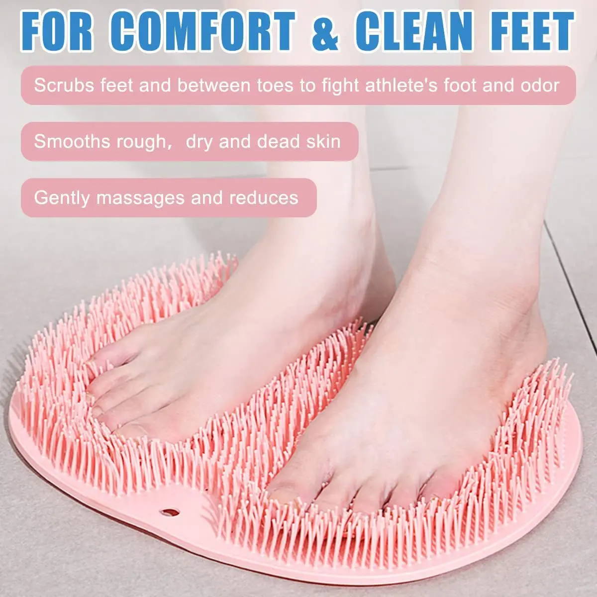 Lazy Shower Scrubber Massager Back Sucker Brush Non-Slip Bath Pad Easy Clean Body Care Wash Mat Bathroom Tool Remove Dead Skin