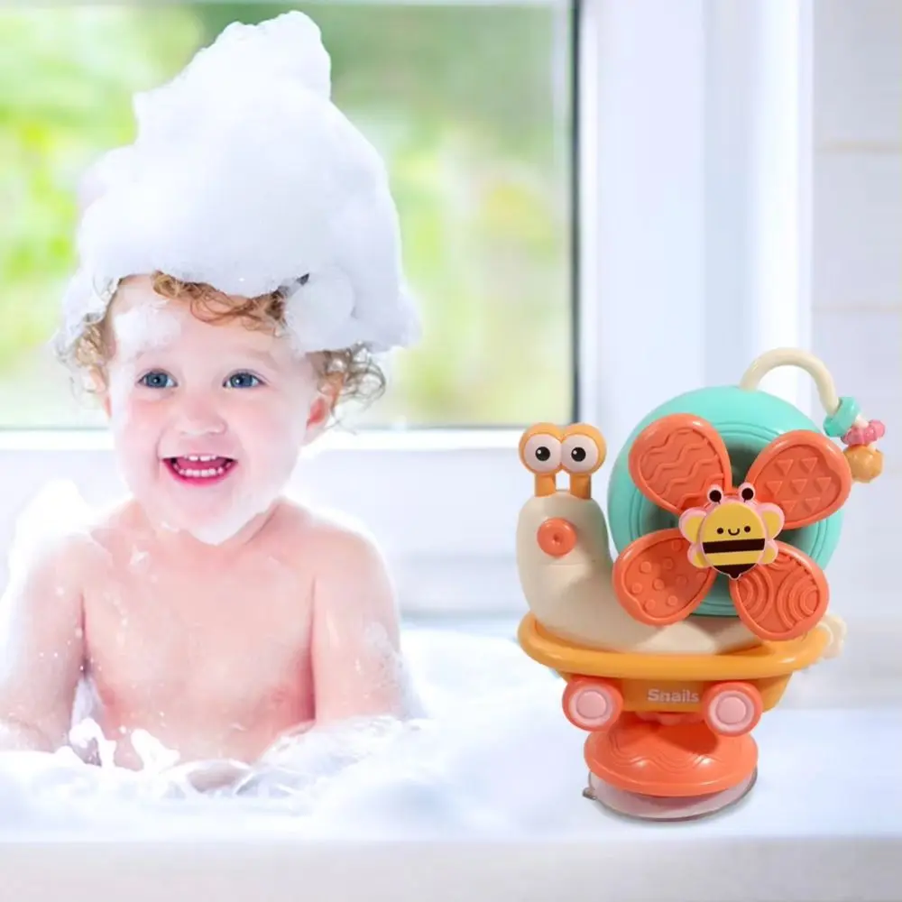 كوب شفط بتصميم قابل للفصل، ميزة دوران دوارة الحلزون، تصميم إبداعي، ألعاب طاحونة هوائية، أكواب شفط للتطوير الحسي