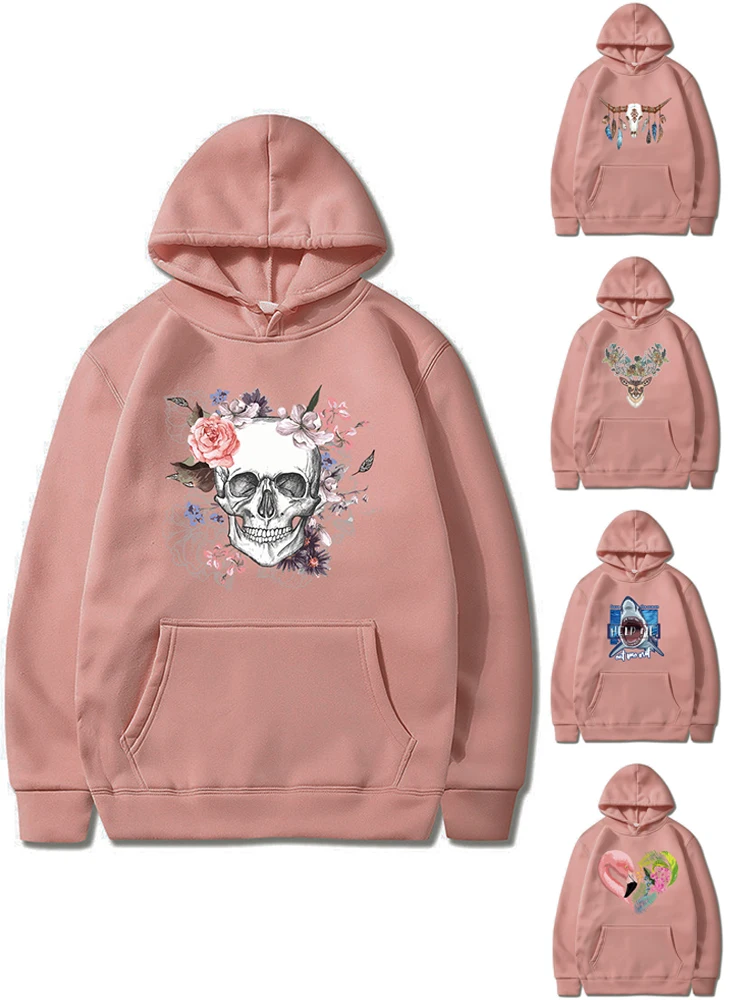 2022 Women and Men Hoodies Pocket Harajuku Korean Pullover Sweatshirts Long Sleeve Hooded Streetwear Casual Top Printed Clothing