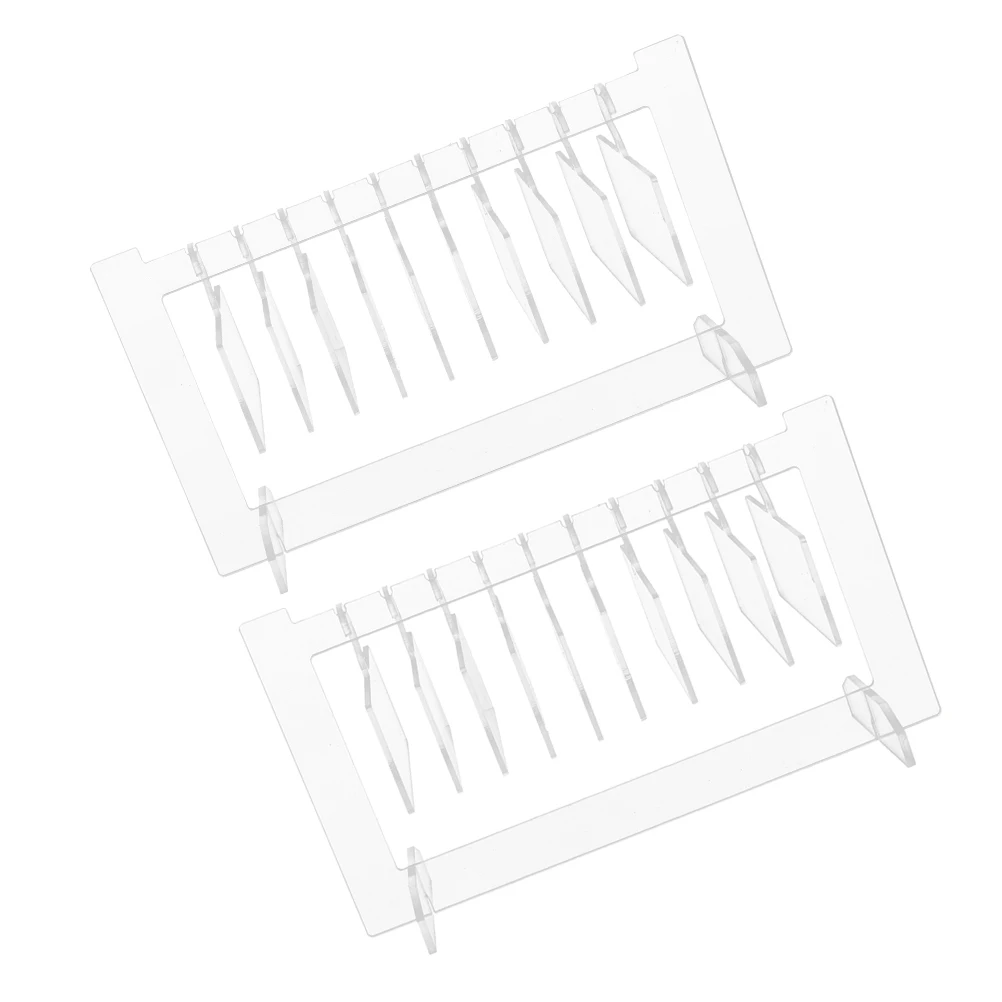 

2 Sets Nail Display Holder Nail Tips Display Board Acrylic Small Nails Charm Holder Tips St Manicure Art ganizer Storage