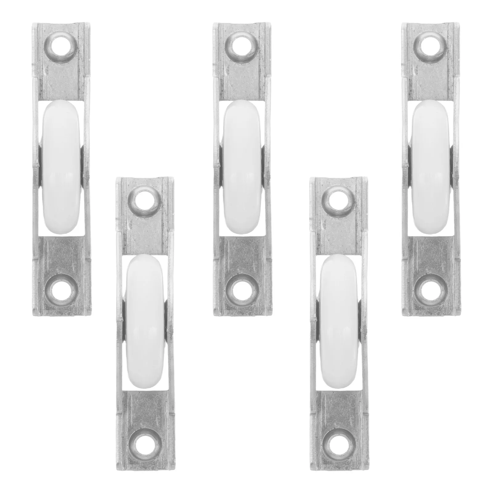 5Pcs Sliding Door Roller Window Pulleys Steel Smooth Quiet Sliding Glass Wardrobe Cabinet Closet Gate Rollers Replacement Wheels
