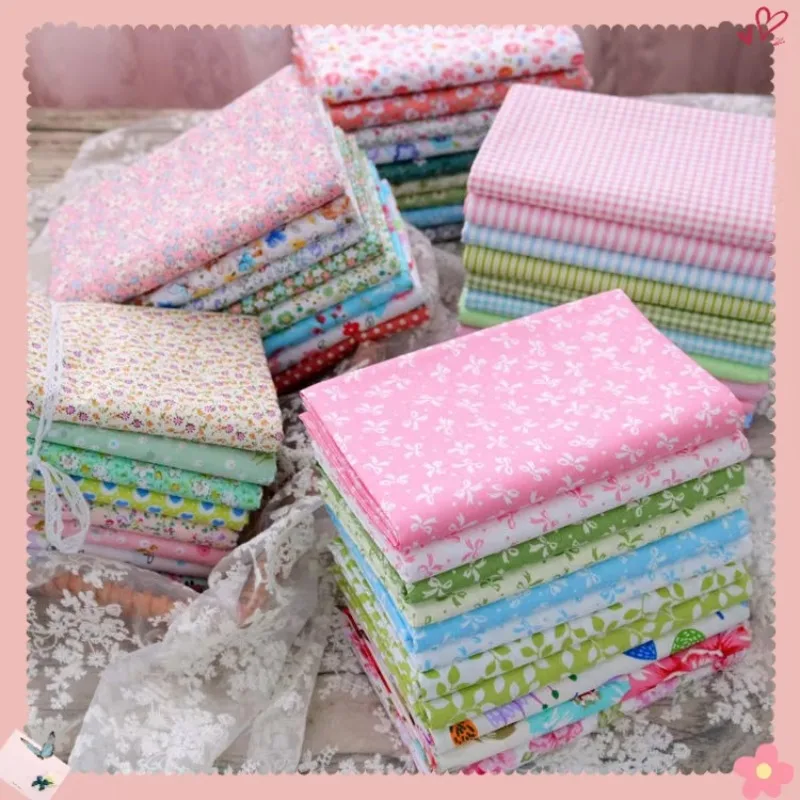 

Ткань из чистого хлопка с цветочным принтом, мягкий хлопковый материал для постельного белья, пижамных штанов, штор и детских проектов «сделай сам»