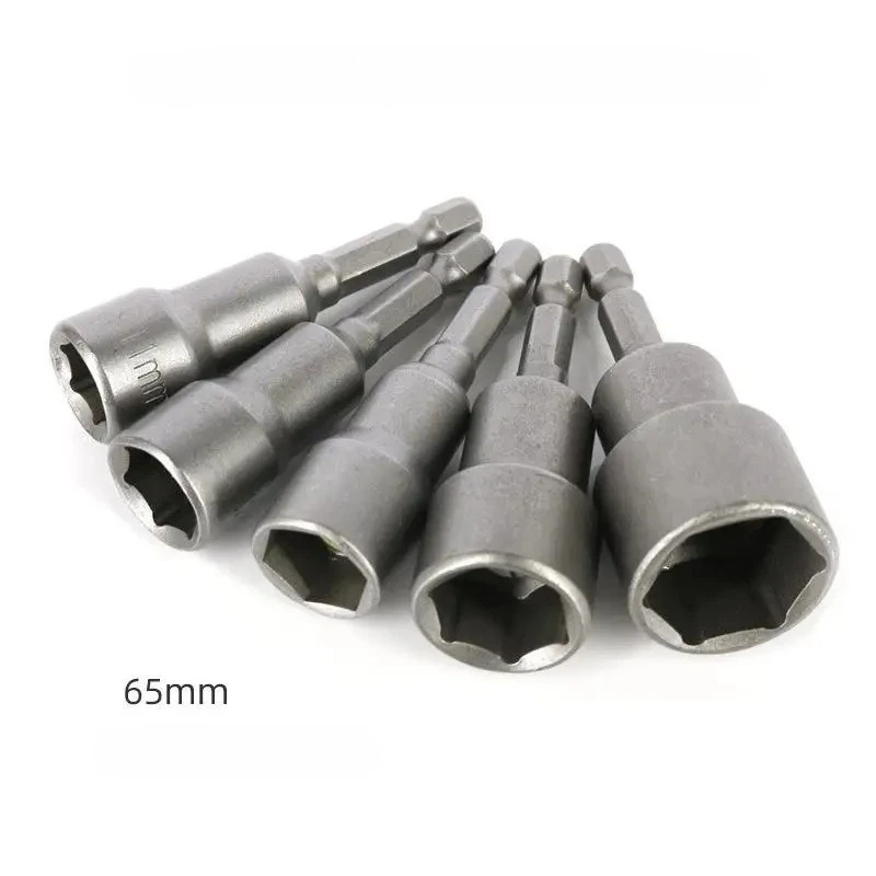 65 مللي متر المغناطيسي تأثير الجوز الإمبراطوري مفك المقبس متري الصف رأس المفك مثقاب الخشب 6.35 مللي متر عرافة عرقوب محول 1/4 "3/8" 1/2"