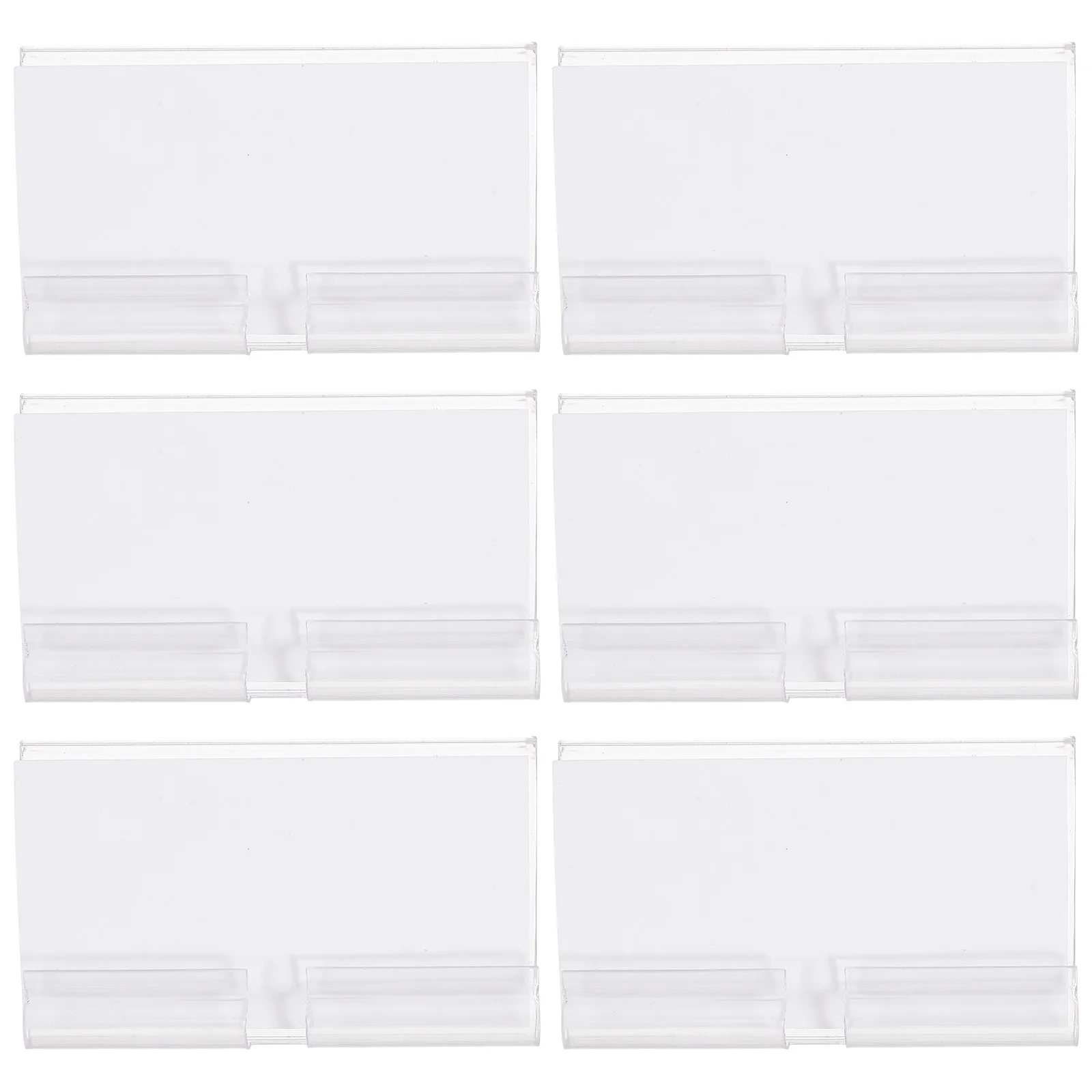 

50 set Shelf Label Holders Wire Shelving Label Clips For Storage Bins Bookshelf Organizer Basket Labels Clip On With Paper