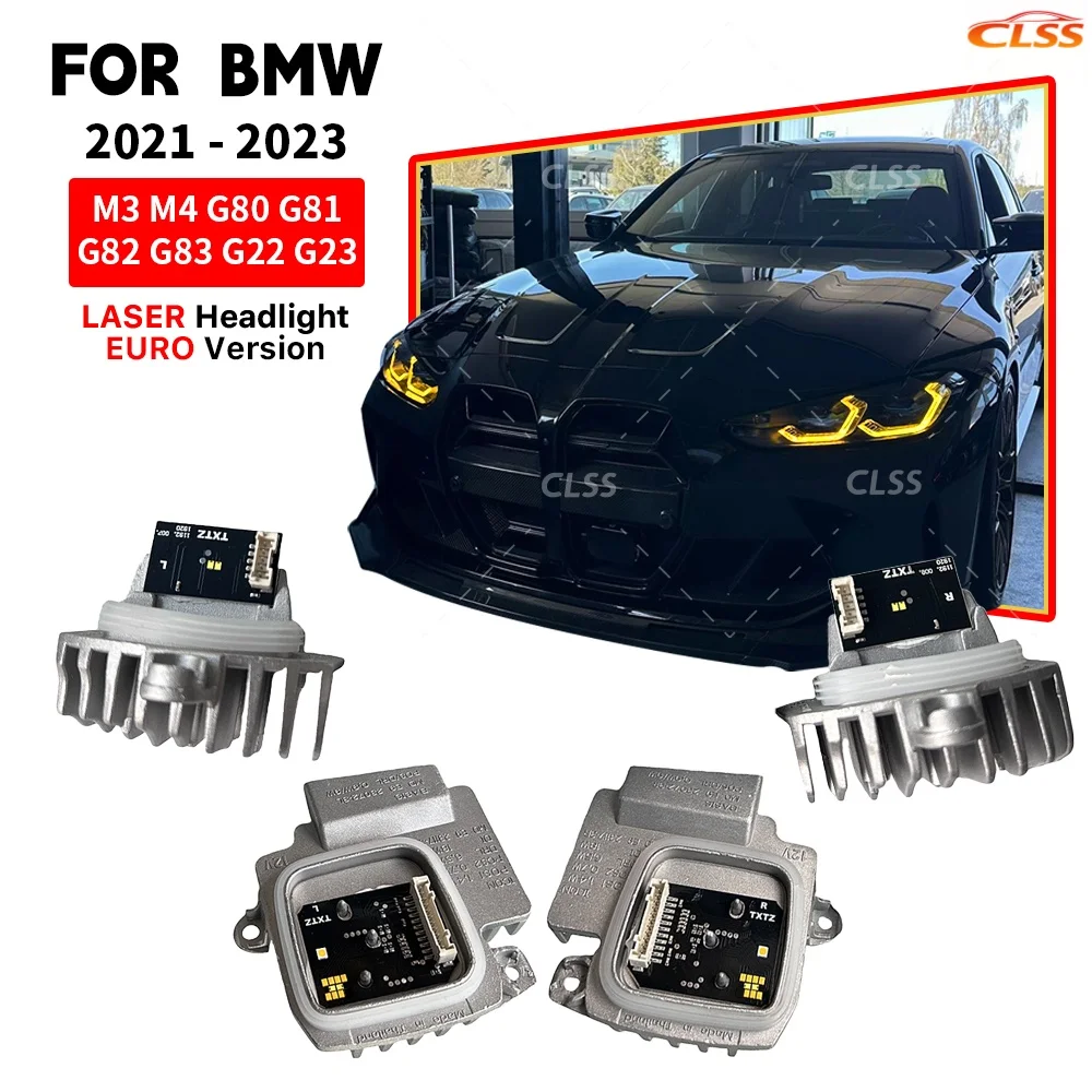 

G80 DRL LED Modules For BMW M3 M4 G82 G83 G22 G23 G26 430i M440i 21-23 Yellow Amber Blue Laser Headlight Daytime Running Light