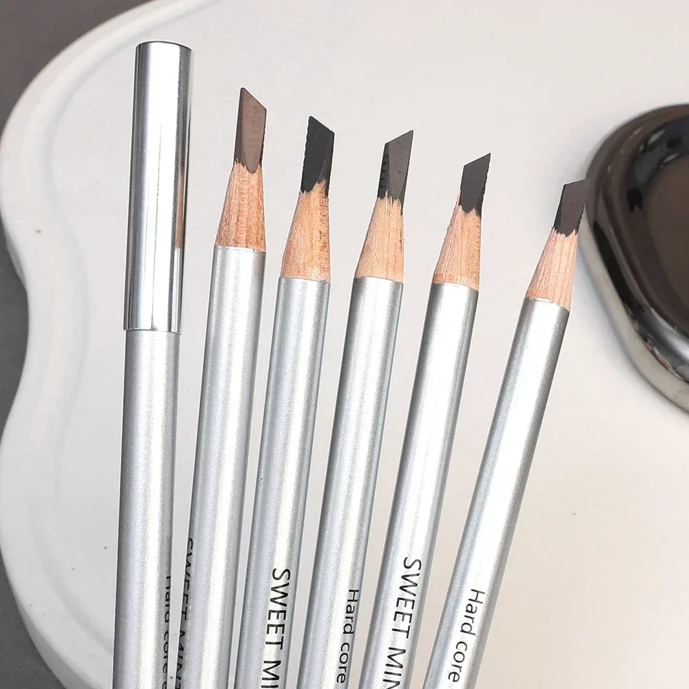 Natuurlijke Microblading Wenkbrauwpotlood Waterproof Eye Brow Enhancer Pen Langdurige Ogen Makeup Tools Cosmetica Zwart Bruin Grijs