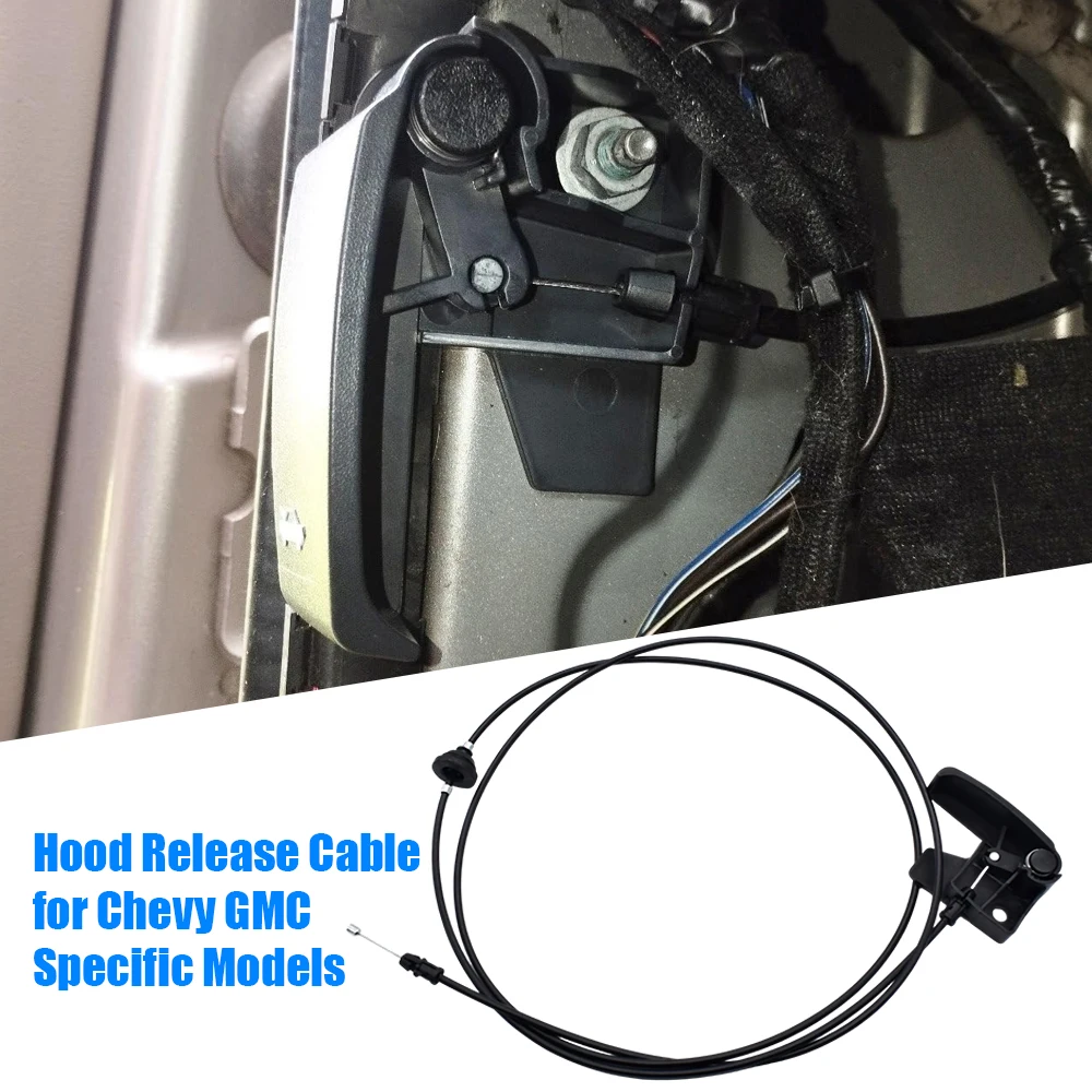 Car Hood Latch Release Cable with Handle for 1999-2006 Chevy Silverado GMC Sierra 15142953 OEM 142953