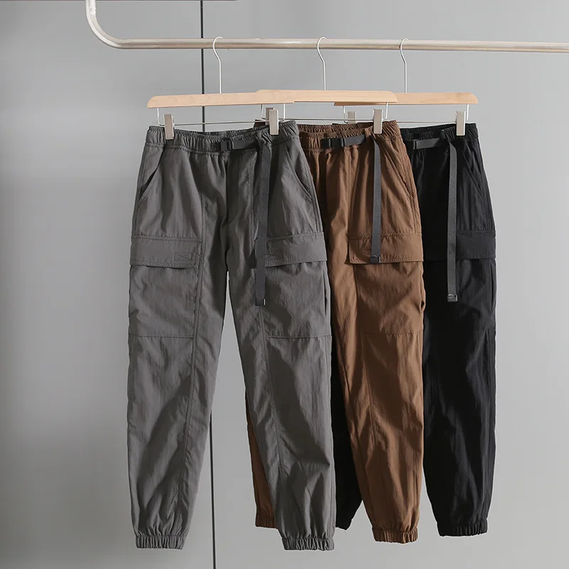 Outdoor Workwear Pants Spring Autumn Casual Large Pockets Leggings Couple Sports Trousers Travel Trekking Hiking Camping Longs