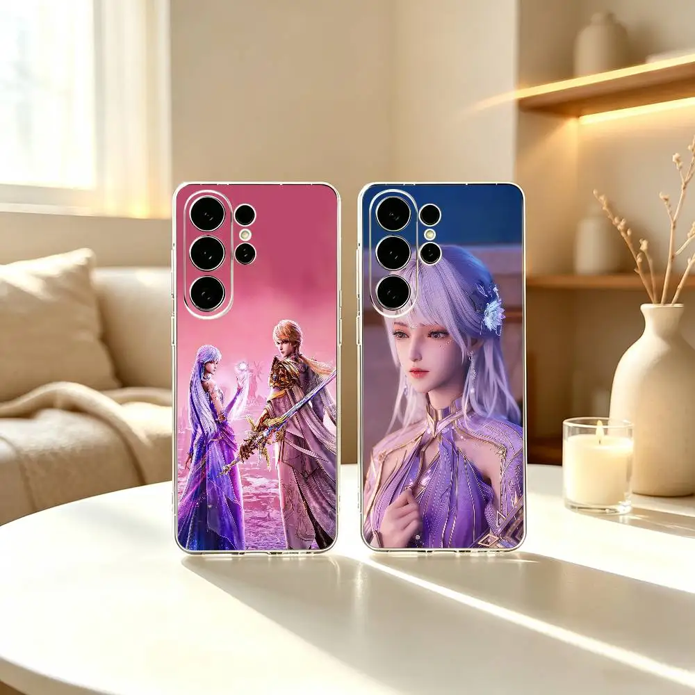 T-Throne of Seal  Phone Case For Samsung S23,S22,S21,S20,S30,Transparent Silicone Phone Cover