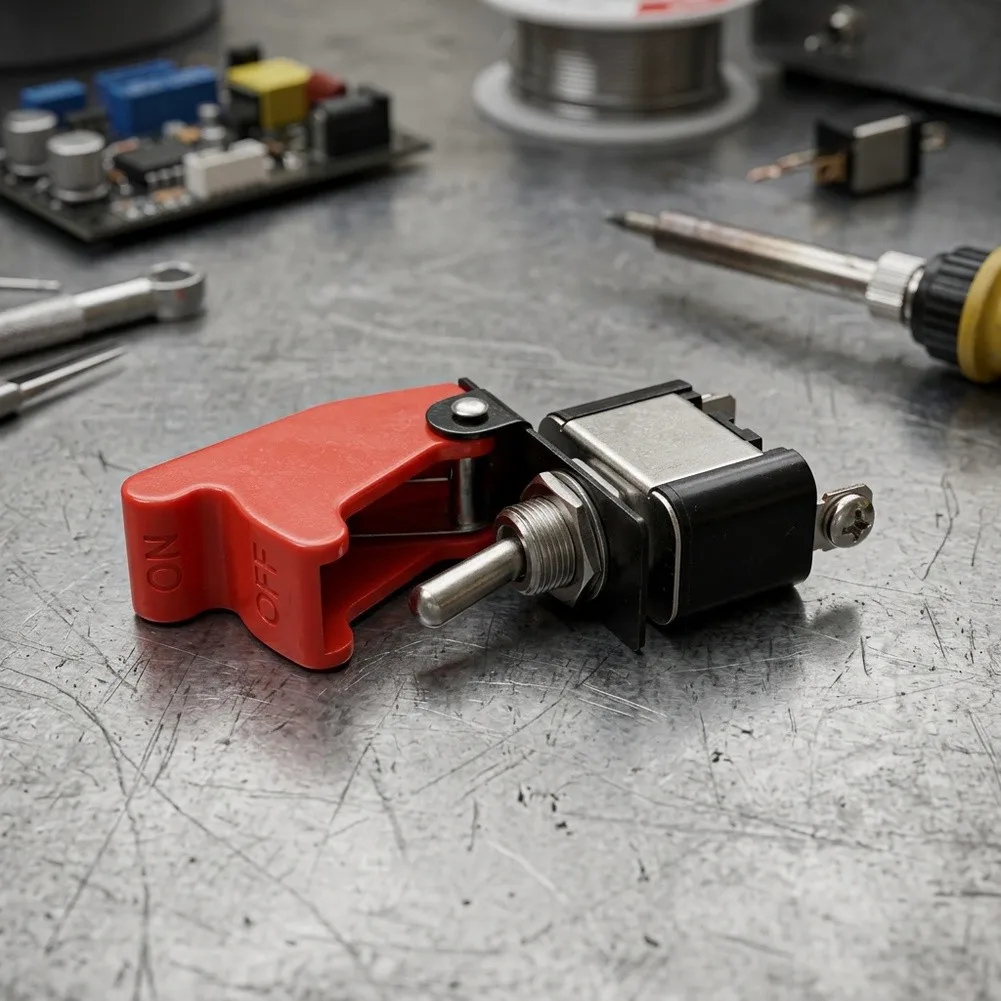 Automotive Switch Self-Locking Switch for toggle Switch 1NC 1NO for contact Type 250V Rated Voltage 50,000 Mechanical Life