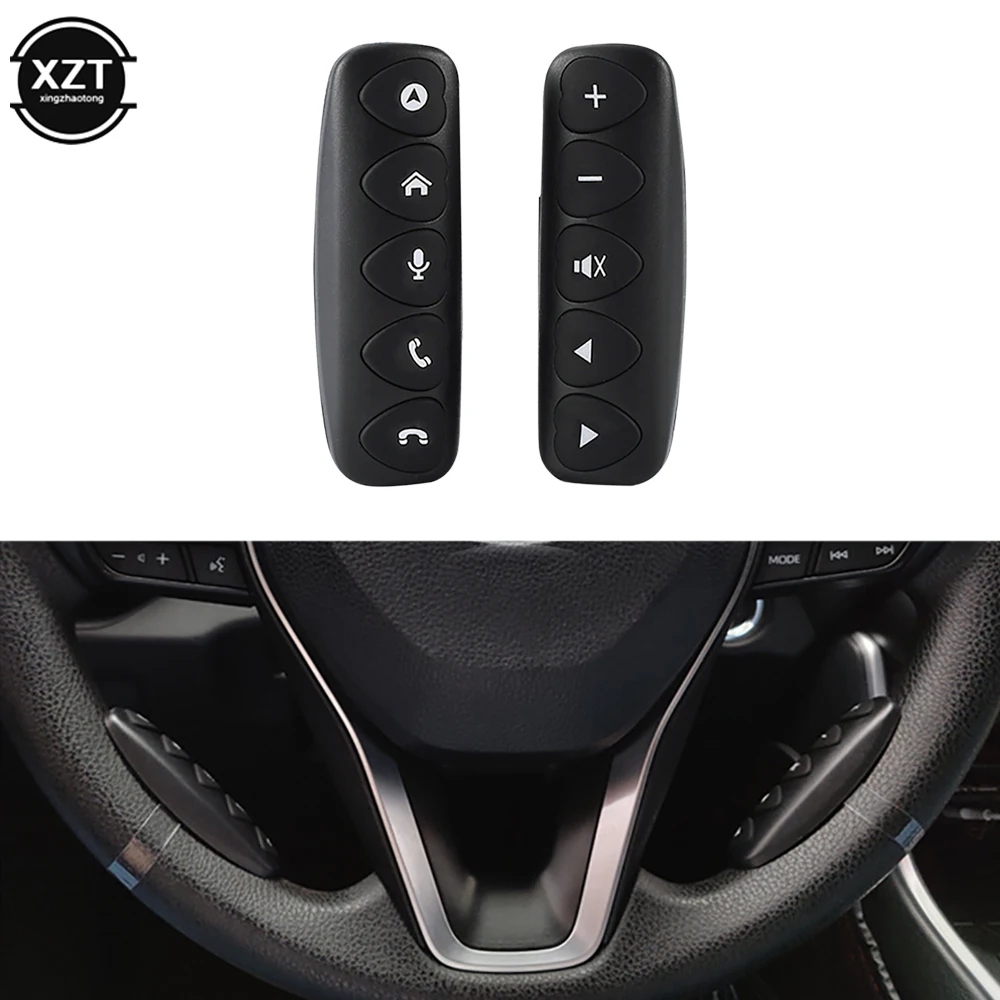 Multifunctional Steering Wheel Control Buttons Universal Car Navigation Controller Car Wireless Remote Control