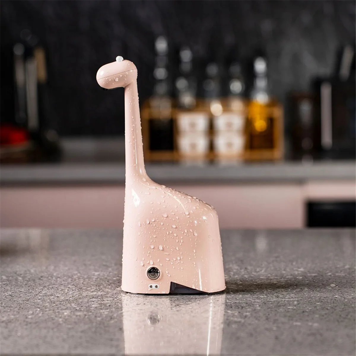 ABXHH เครื่องจ่ายสบู่อัตโนมัติความจุขนาดใหญ่ Touchless เครื่องจ่ายสบู่โฟมไฟฟ้าเครื่องจ่ายสบู่โฟมสีชมพู