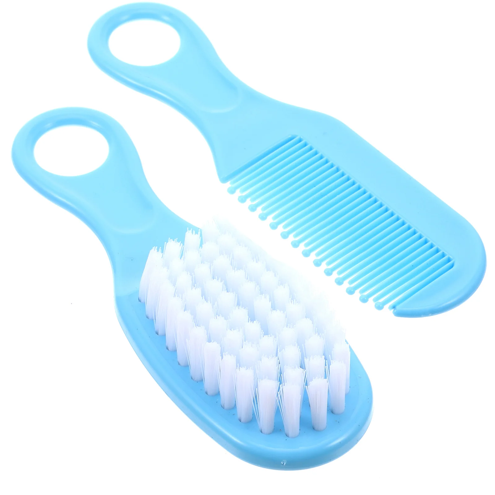 

1Set Baby Massage Comb Brush Kit Blue Newborn Infant Hair Care Promote Blood Circulation Brain Development Smooth Anti-Static