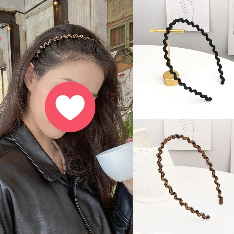 ربطات شعر كلاسيكية بسيطة على الطراز القديم على شكل الفهد للنساء والفتيات وإكسسوارات أربطة الشعر