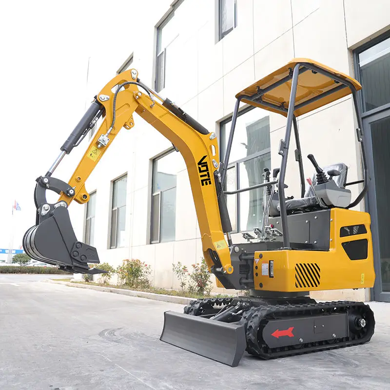 

Chinese Factory Mini Excavator 1 Ton Multifunctional New Calwer Excavator with Thumb Bucket Engine Excavator Machine