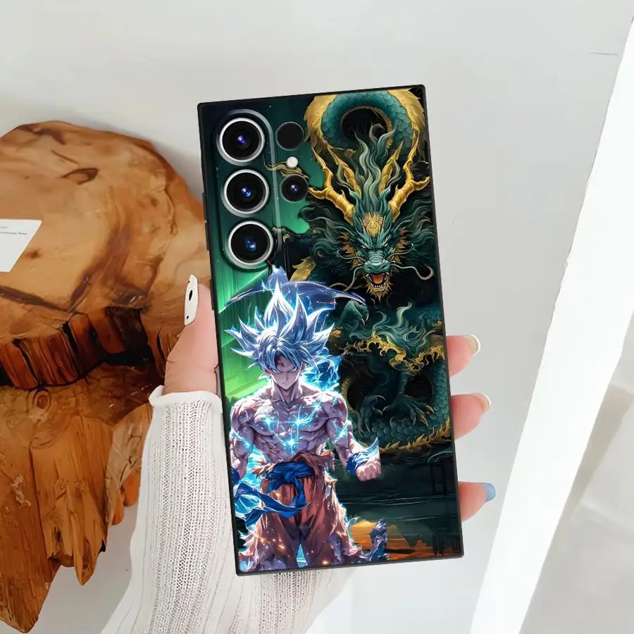 حافظة لهاتف سامسونج جالاكسي S21 FE S20 S25 Edge S23 Ultra S24 Plus من دراغون بول دراجون بول