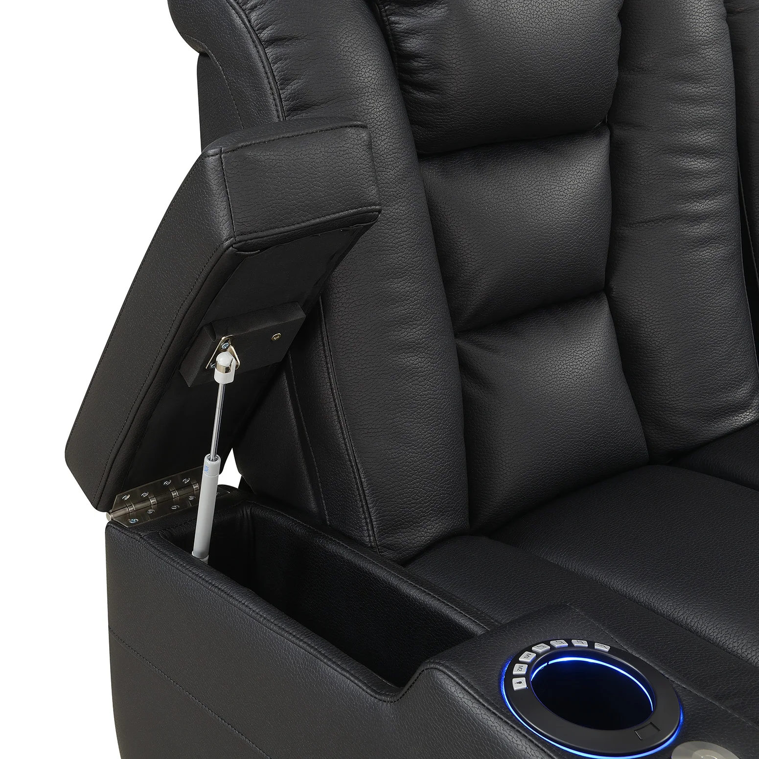 Furniture Power Home Theater Recliner Sofa For Commercial Furniture With Cupholders And Storage Boxes