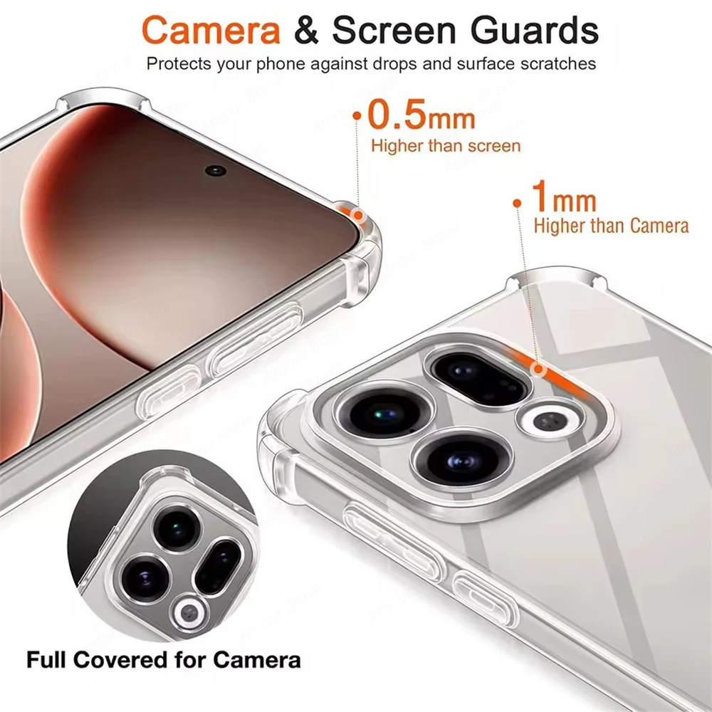 Transparent Shockproof Phone C - đánh giá và giá Oppo Reno 12