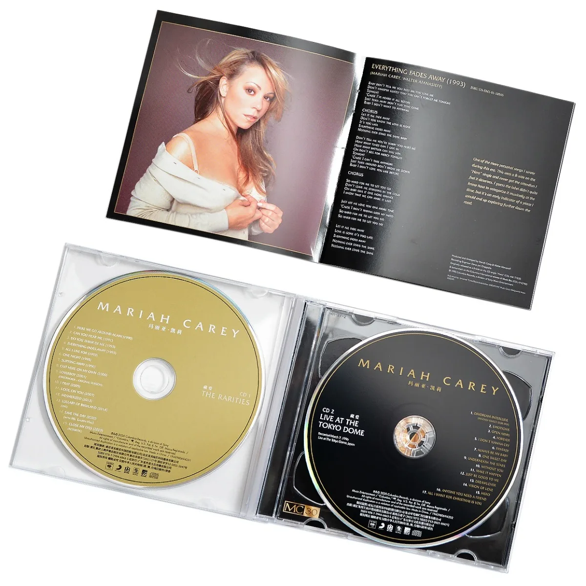 مجموعة أقراص مضغوطة مزدوجة لألبوم ماريا كاري، قرص موسيقى البوب الأمريكي الأوروبي لمحبي ماريا وجميعها #2