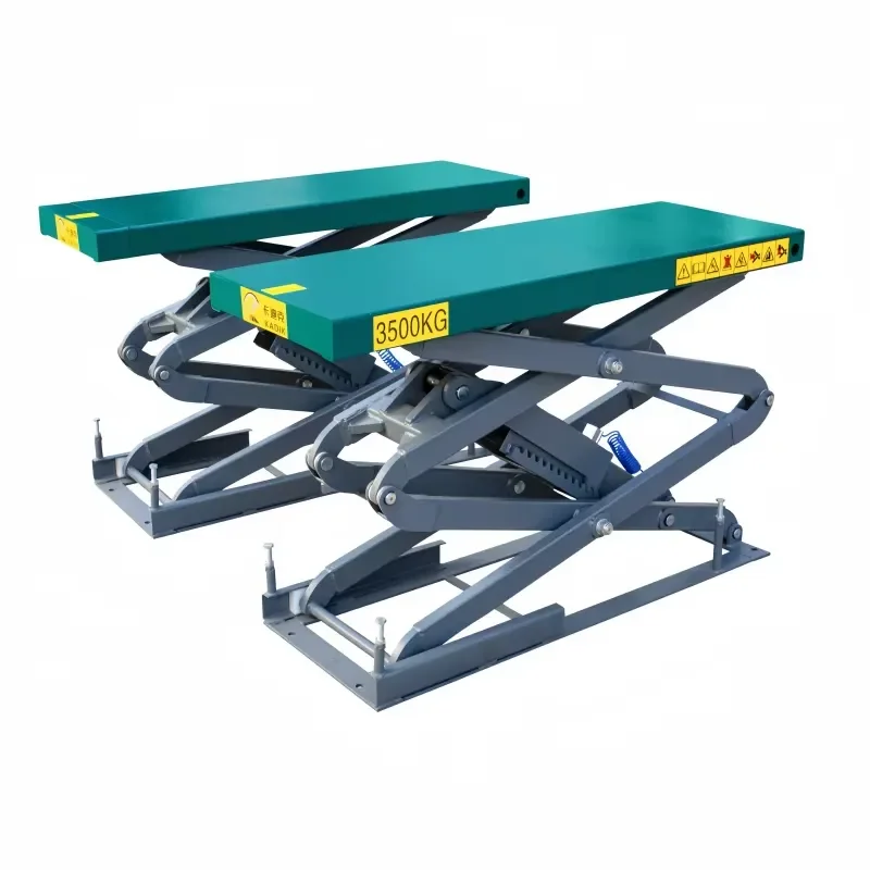 [2026] BAIWO Double Level Small Car Scissor Lift Hydraulic Auto Repair Equipment CE Certificated Garage Lift for Sale