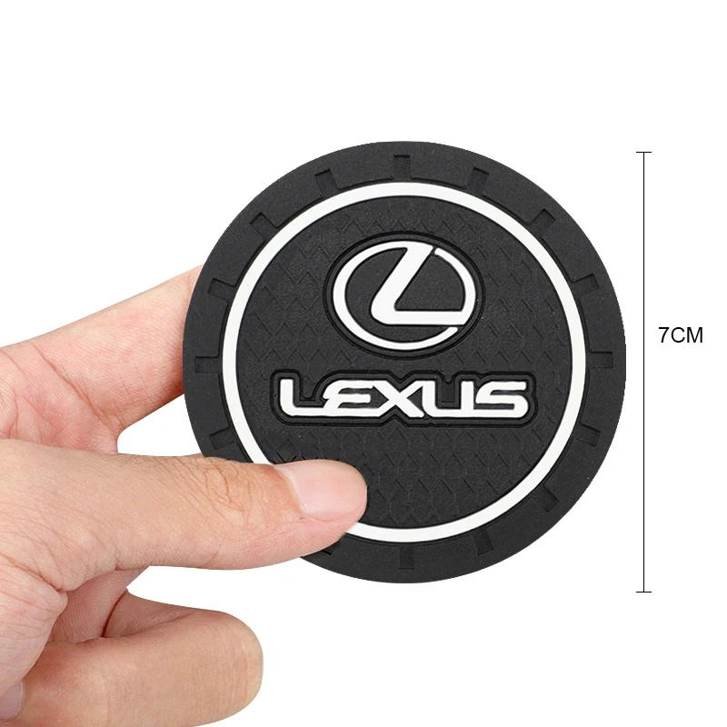 Car Anti-Slip Silicone Coaster Waterproof Water Cup Mat For Lexus IS250 IS300 RX350 LS500 LX600 NX260 CT200 ES RX NX LS UX LM LX