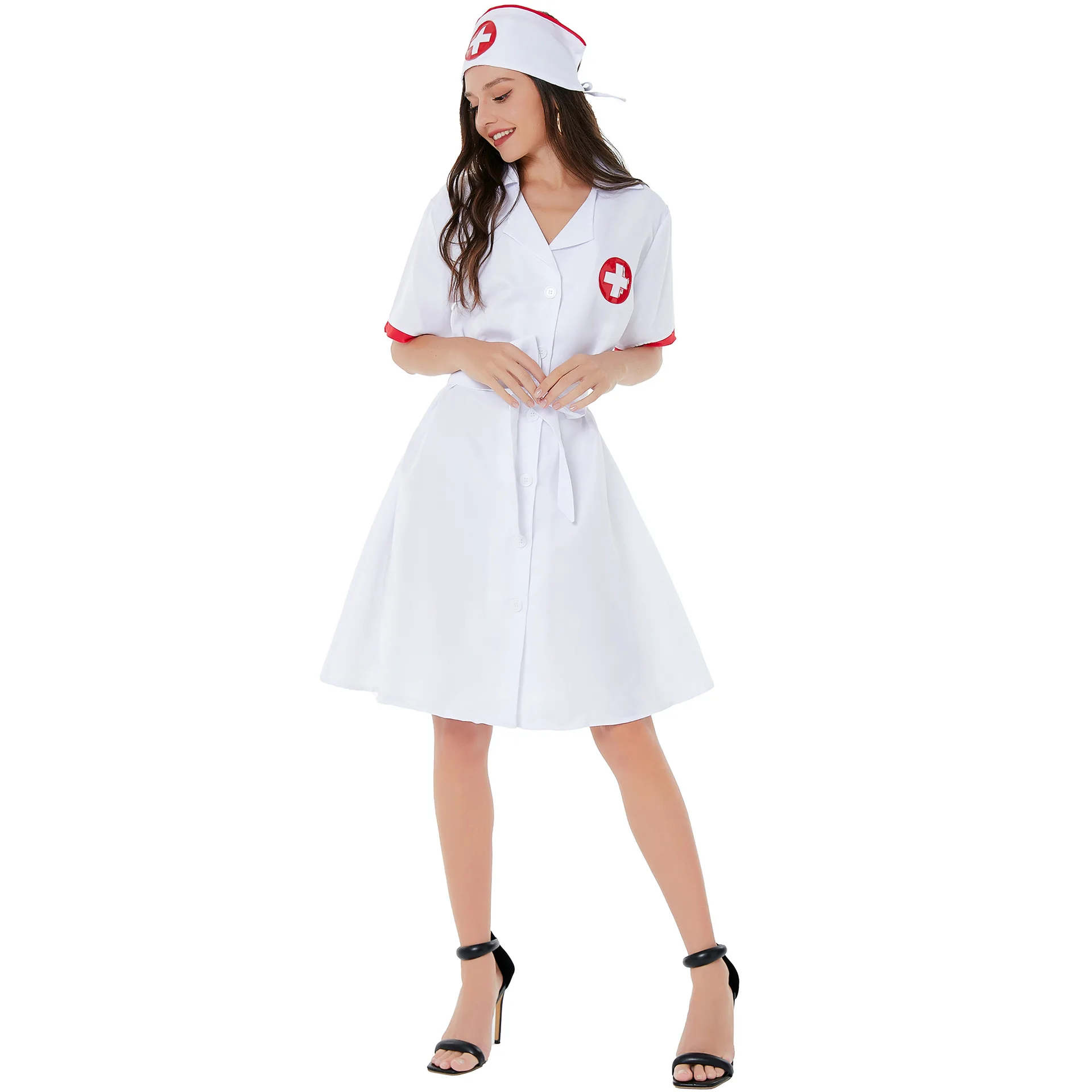 Halloween Cosplay European And American Underwear Sexy Doctor Nurse Uniform Set Nurse Uniform