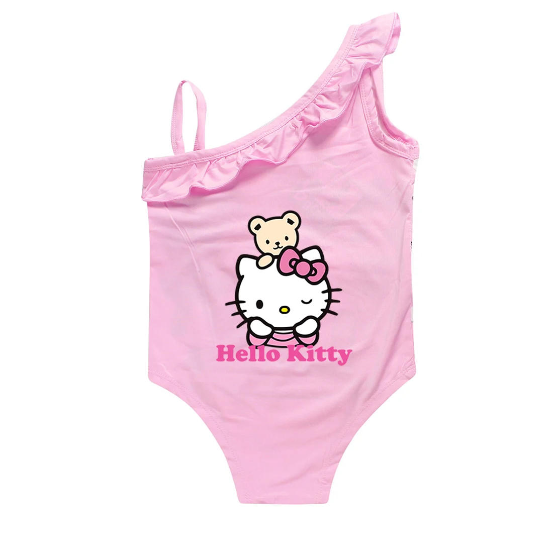 Miniso Hello Kitty Peuter Baby Badpak Een Stuk Kids Meisjes Zwemmen Outfit Kinderen Badkleding Badpak 2-9y