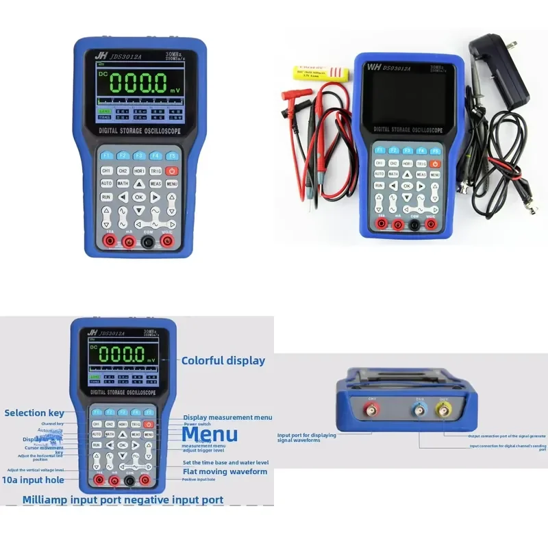 for Oscilloscope WH3012 with 3-in-1 Signal Generator Customizable Color Box Packaging Essential Tool for Electronic Engineers