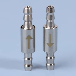 1PC For CO2 Equipment Non Return Water For 4mm Pipe Aquarium Stainless Steel Check Valve Dioxide Cylinder To CO2 System Diffuser