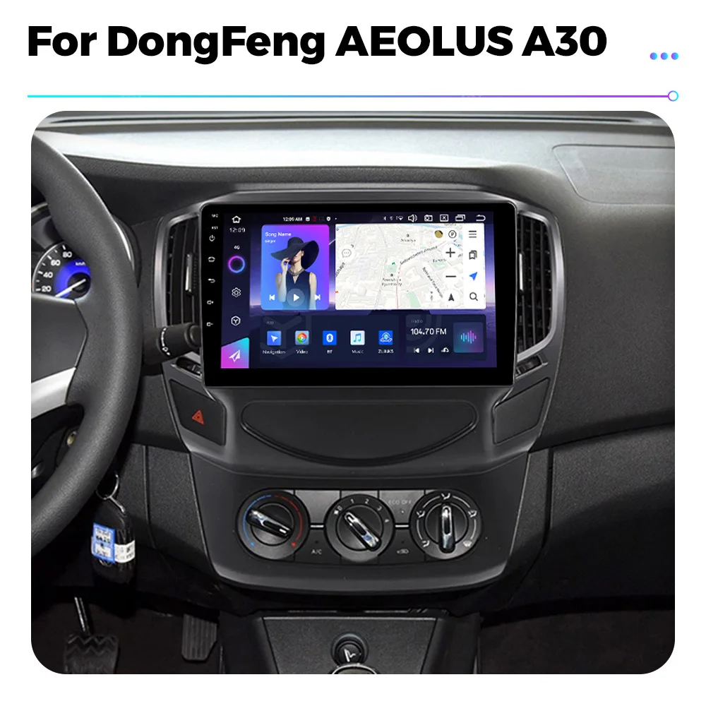 Android 13  For DongFeng AEOLUS A30 Car radio Multimedia Video Player Navigation GPS Wireless Carplay Auto BT5.0 4G WIFI DSP RDS