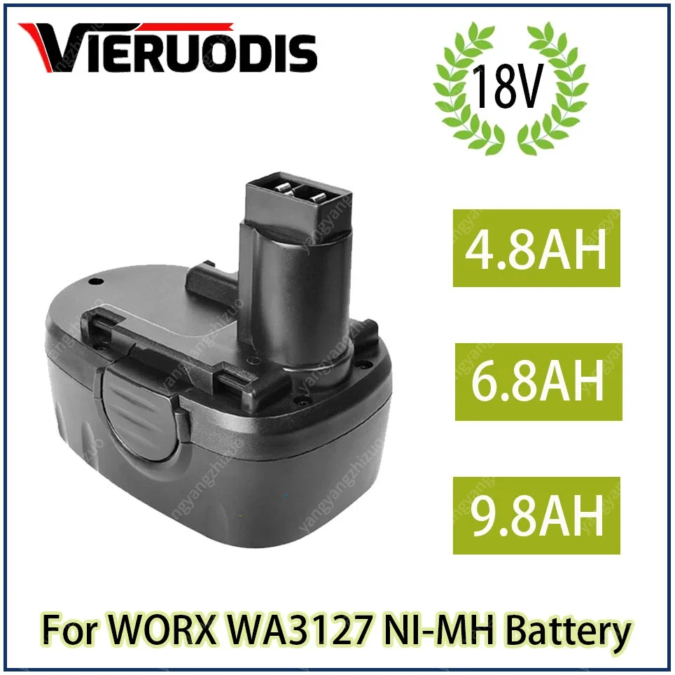 

For WORX WA3127 18V Ni-MH 4.8AH 6.8AH 9.8AH Battery Replacement WA3152 WG150s WG152 WG250 WG541 WG900 WG901 Cordless Power Tool