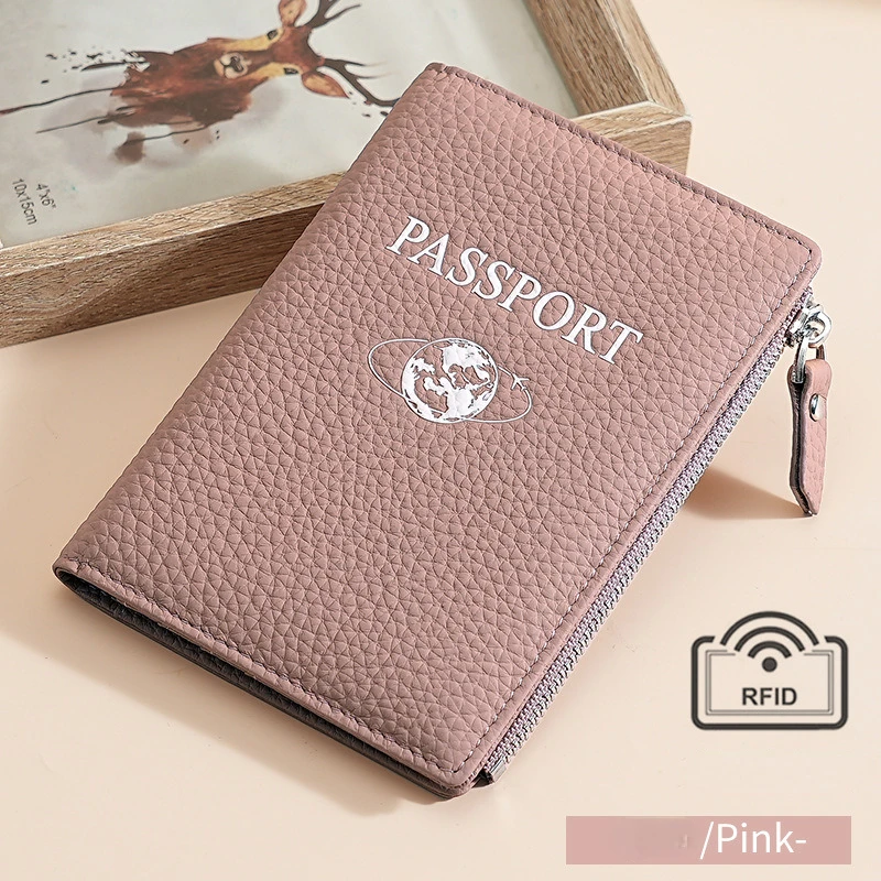 Leather Passport Holder for Travel Essentials,Passport Wallet Cover Case for Travel Must Haves Accessories,Passport Book Holders