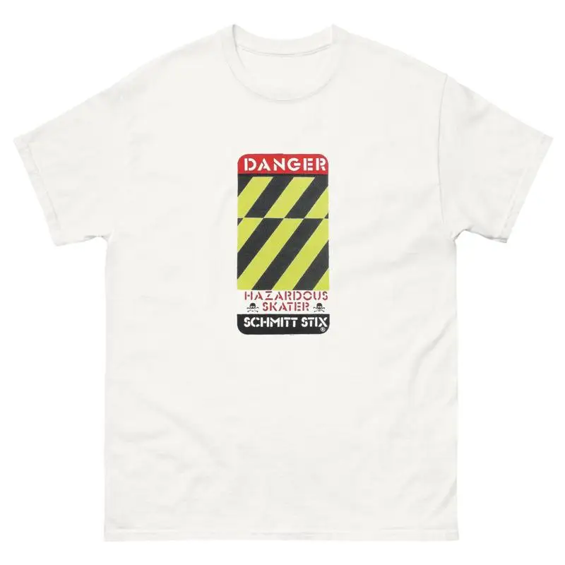 Schmitt Stix Danger patinero peligroso Vintage 90S Retro Skateboarding camiseta