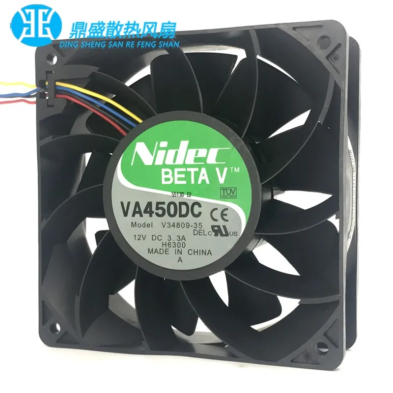 1pcs * ORIGINAL V34809-35 VA450DC 12V 3.3A 12038 120*120*38mm NEW COOLING FAN RADIATOR