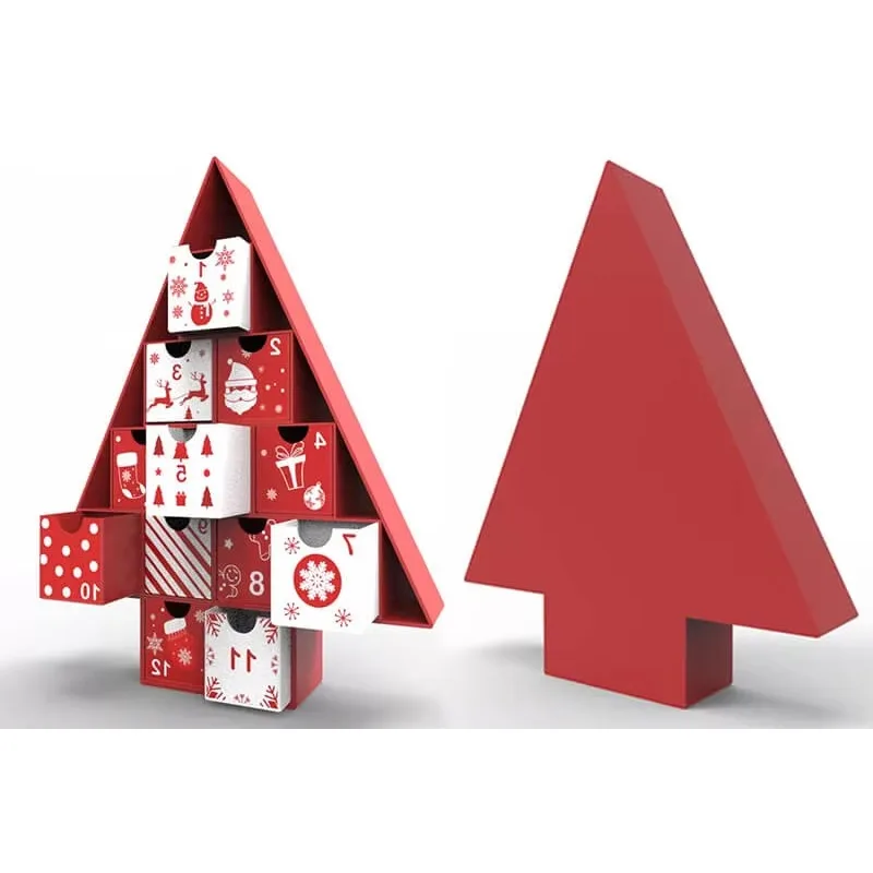 Customization.Advent Calendar Box Recycled Gift Boxes Christmas Mailer Box Design Supplier Custom Packaging