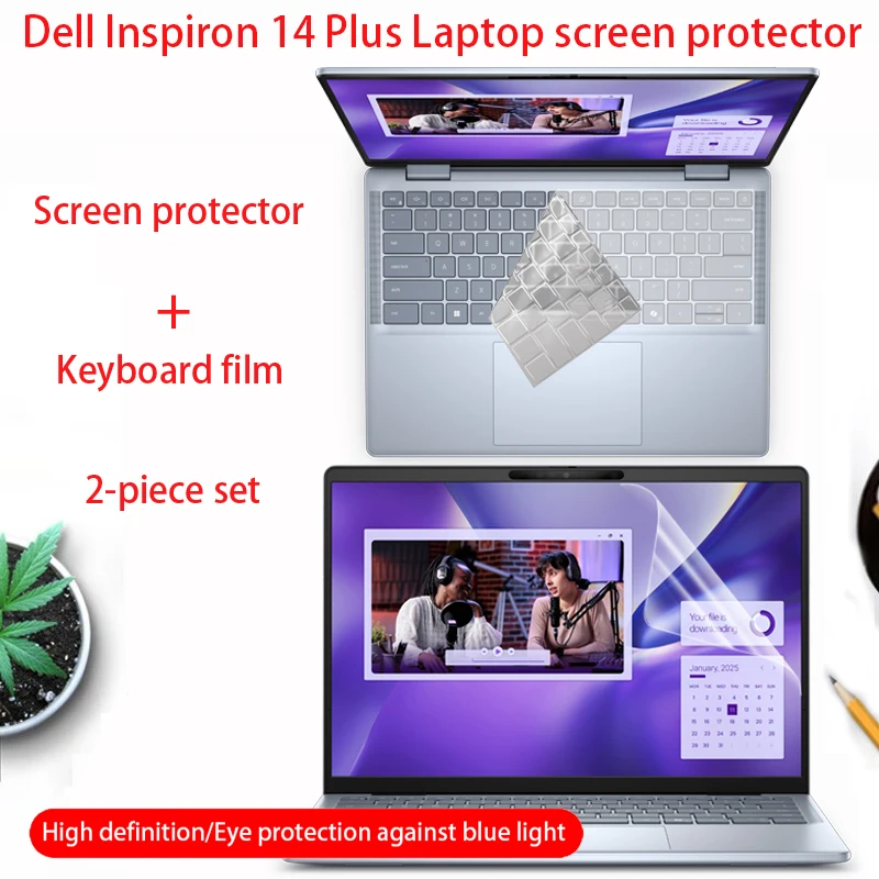 

Защитная пленка для экрана ноутбука Dell Inspiron 14plus, 14 дюймов, 16:10 7441/7440, пленка для клавиатуры, компьютерная антибликовая пленка, аксессуары