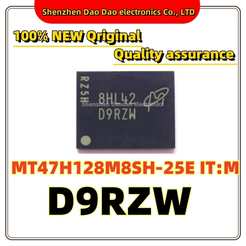 

MT47H128M8SH-25E IT:M silk screen D9RZW FBGA-60 DDR2 chip Memory chip new original